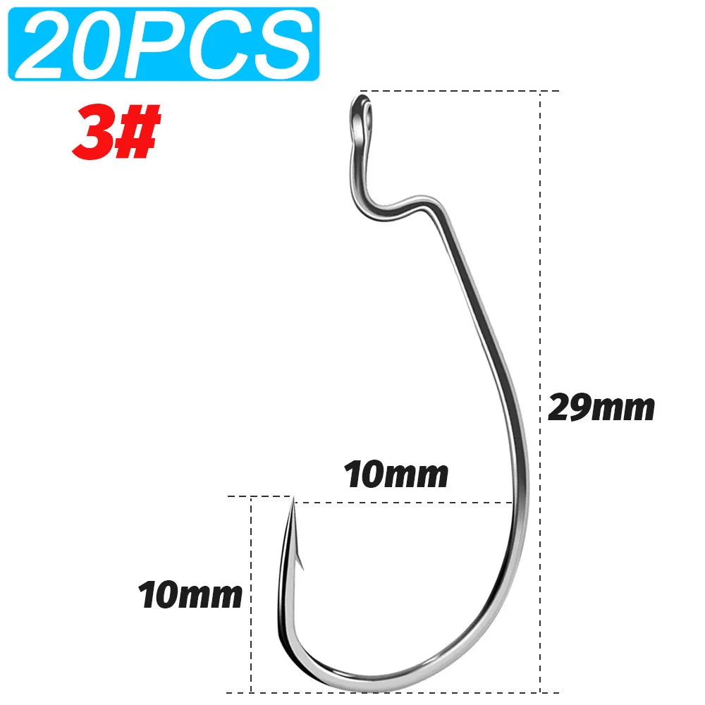 HookUpCo. Wide Gap Bass Hooks - HookUpCo.