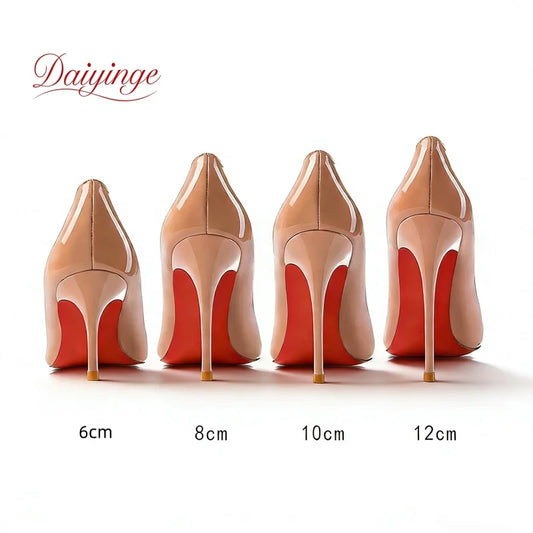 Luxury Red Bottom Stiletto Pumps for Elegant Occasions