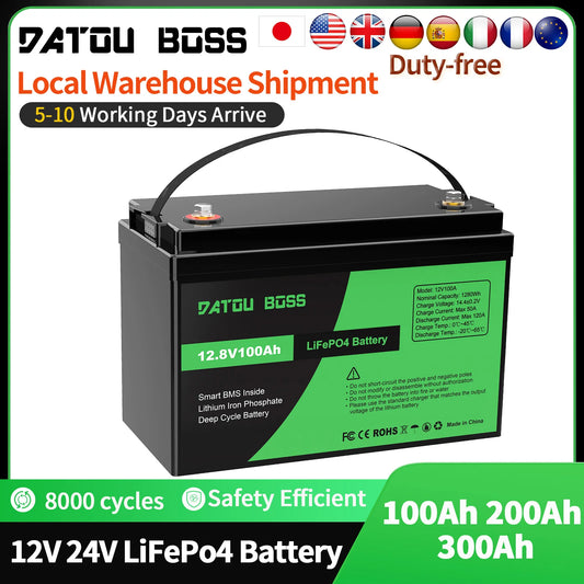 HookUpCo. LiFePO4 12V Battery for Solar Systems - HookUpCo.