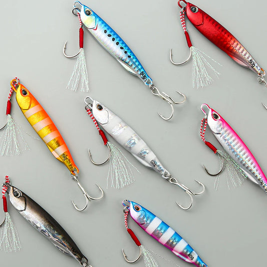 HookUpCo. Metal Cast Jig Spoon for Sea Bass - HookUpCo.