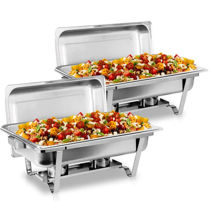 HookUpCo. Stainless Steel Chafing Set