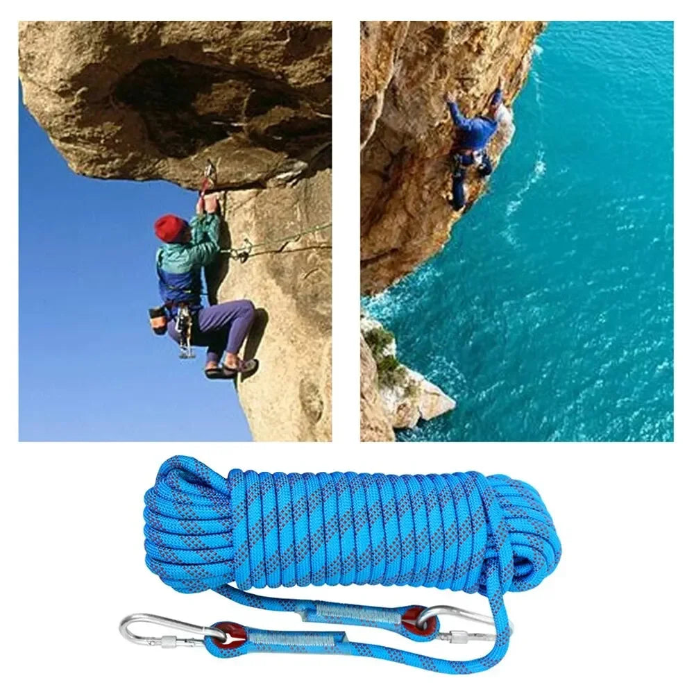 HookUpCo. 10mm Outdoor Climbing Rope for Safety