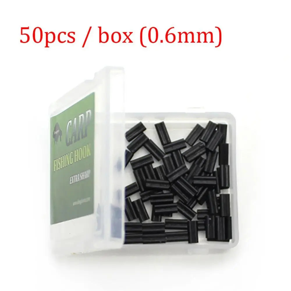 HookUpCo. 50pcs Double Oval Fishing Crimp Sleeves - HookUpCo.