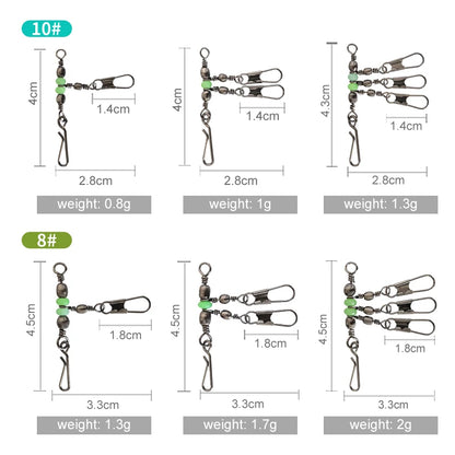 HookUpCo. Luminous Fishing Swivels for Tackle - HookUpCo.