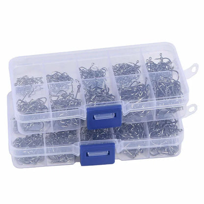 Carbon Steel Fishing Hooks in Bulk 50-1600 PCS - HookUpCo. - HookUpCo.