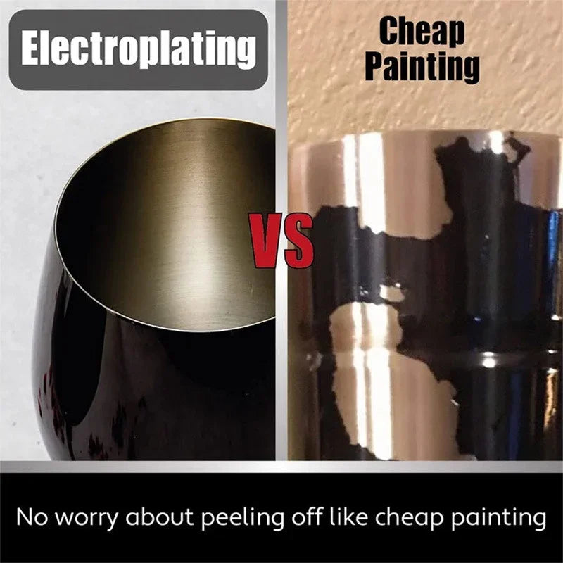 Elegant Stainless Steel Wine Goblet - 500ML