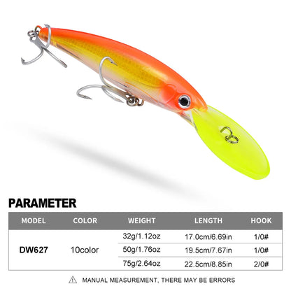 HookUpCo. Floating Fishing Lure for Bass Tackle - HookUpCo.