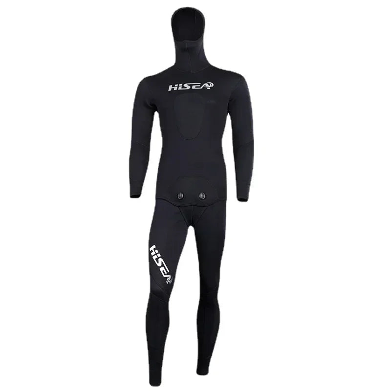 Hisea Men's Camouflage Wetsuits 3.5mm CR Triathlon CR Smooth Skin YAMAMOTO Hunter Open Cell Smooth Skin Neoprene Diving Suit