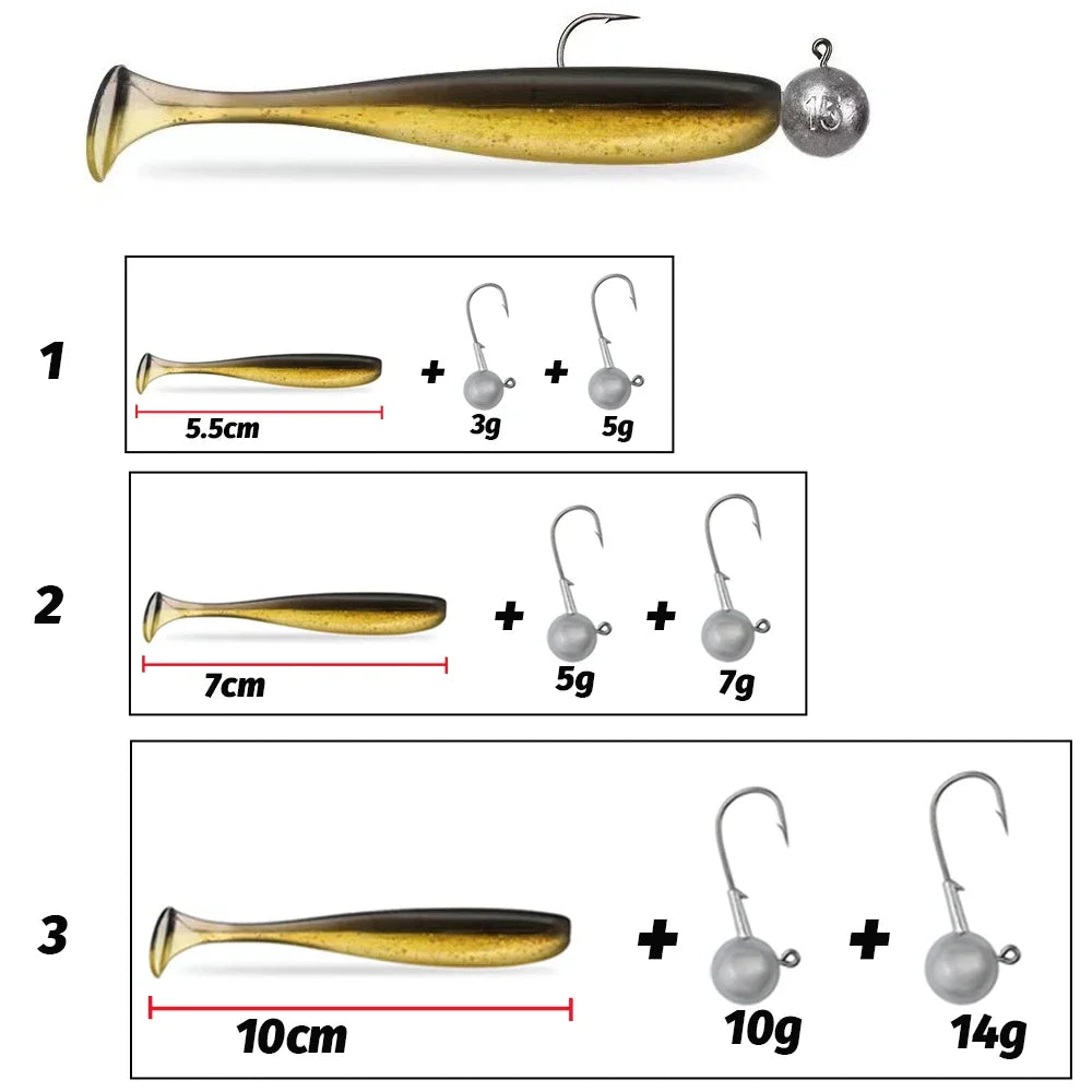 HookUpCo. 50PCS Metal Jig Bait Fishing Lure Kit - HookUpCo.