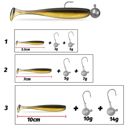 HookUpCo. 50PCS Metal Jig Bait Fishing Lure Kit - HookUpCo.