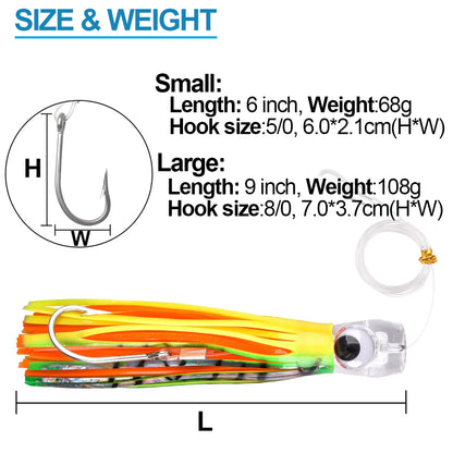 HookUpCo. Big Game Trolling Lure Set