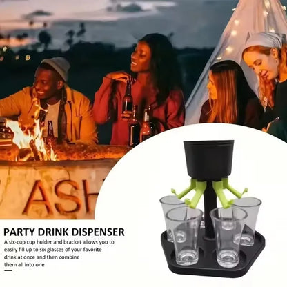 HookUpCo. 6 Shot Glass Games Dispenser Set