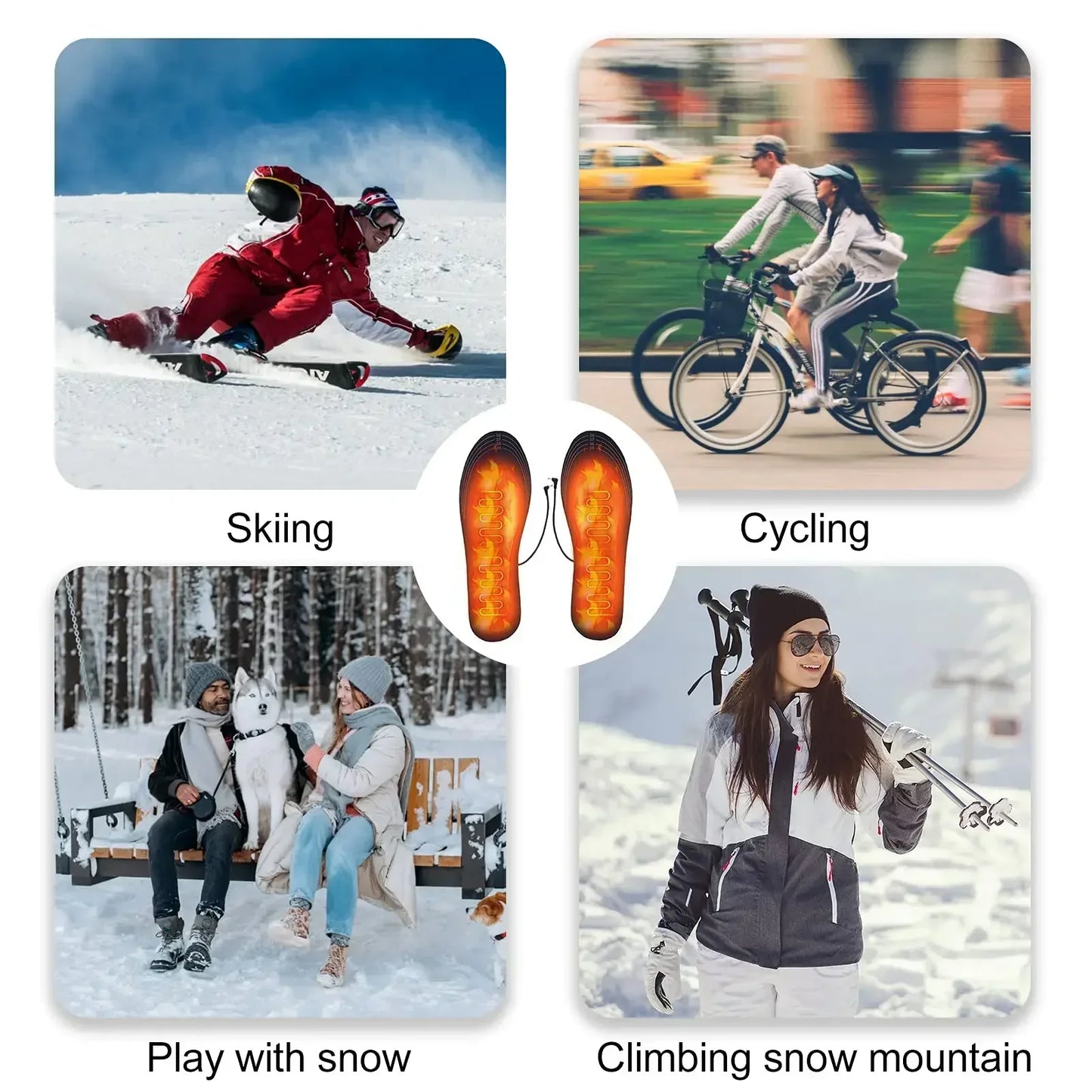 USB Heated Insoles for Ultimate Winter Foot Warmth