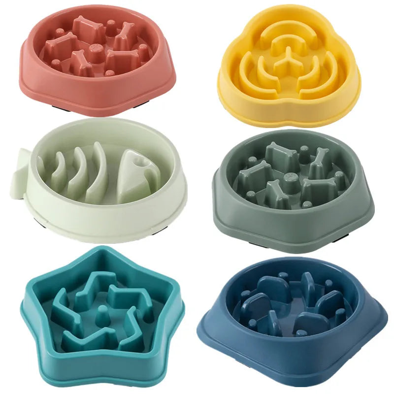 HookUpCo. Non-Slip Slow Feed Bowl for Healthy Pets