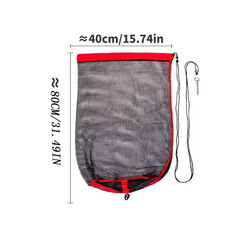 Collapsible Fishing Mesh Bag for Traps and Live Catching