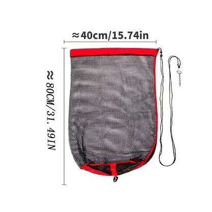 Collapsible Fishing Mesh Bag for Traps and Live Catching