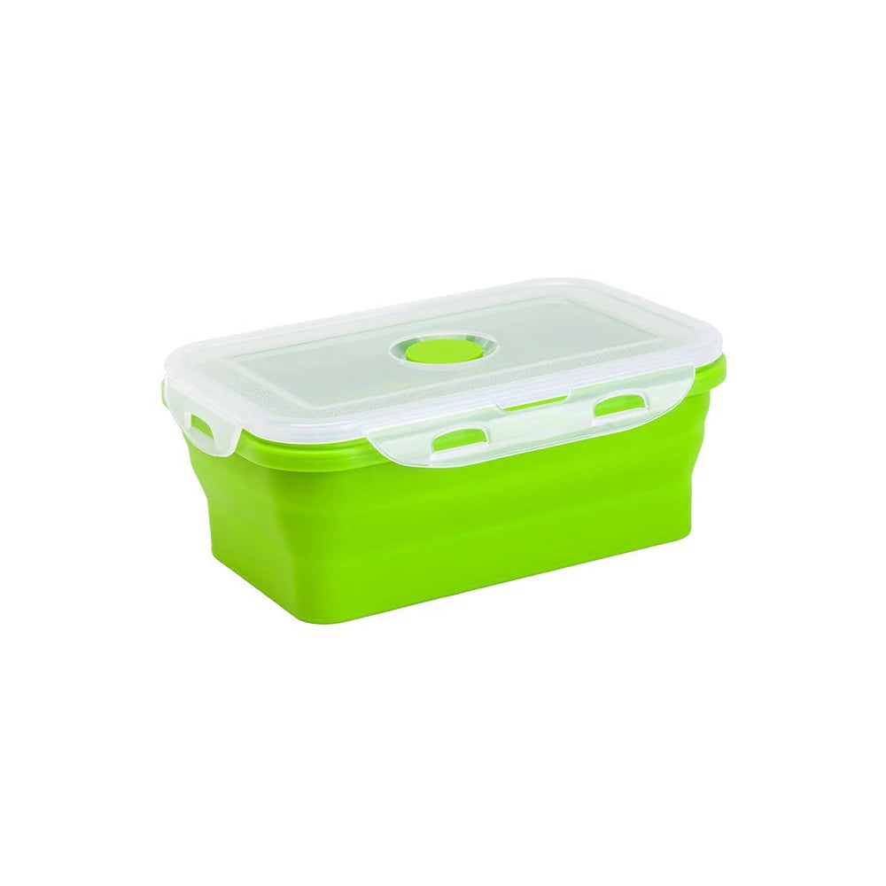 HookUpCo. Portable Silicone Folding Lunch Box
