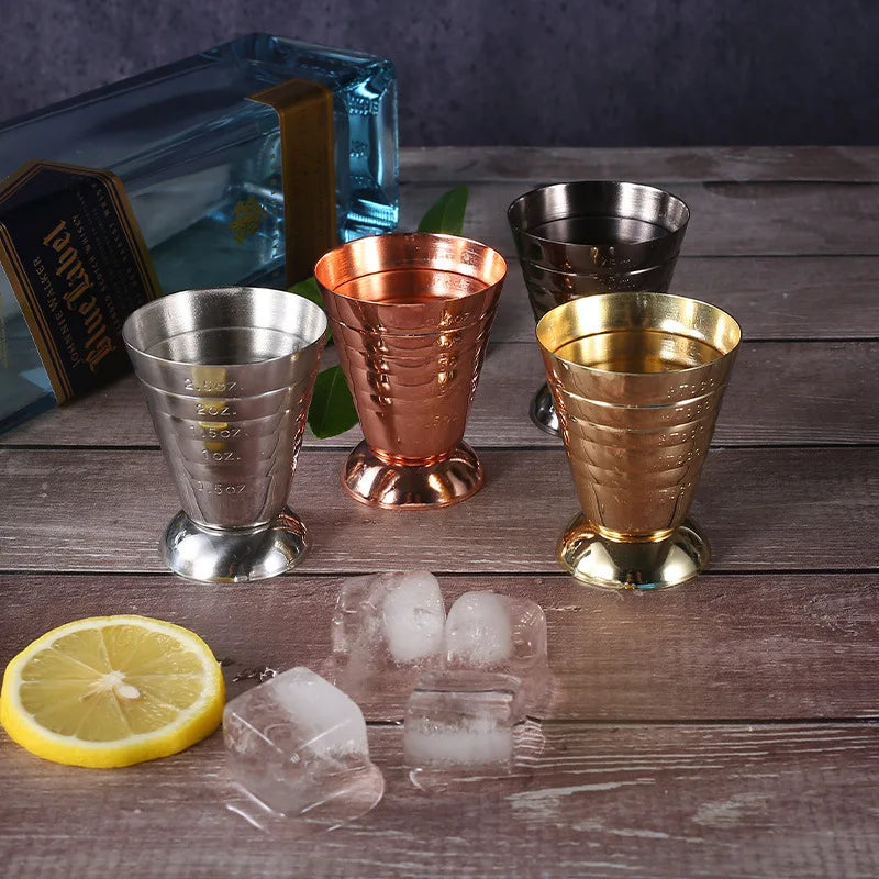 HookUpCo. Engraved Mixing Glass Measuring Cup