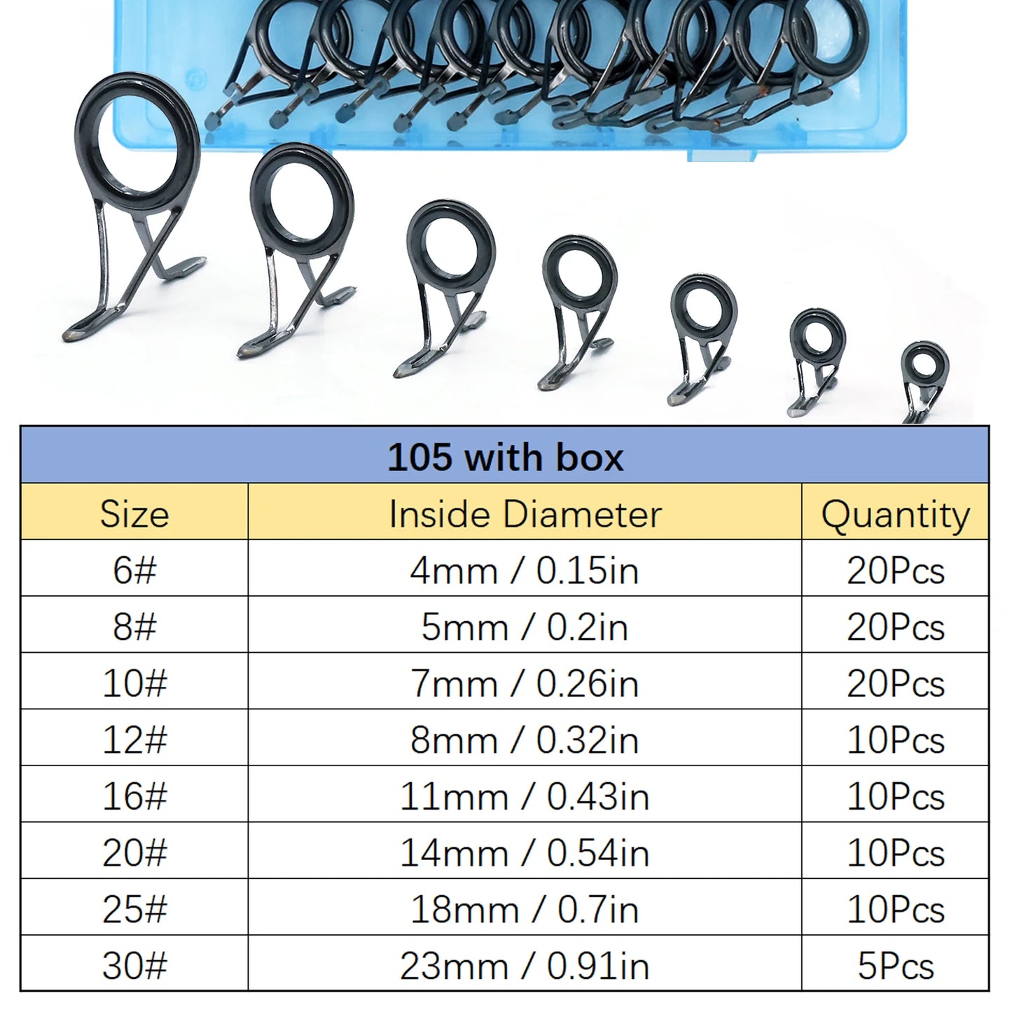 Stainless Steel Fishing Rod Repair Kit Set