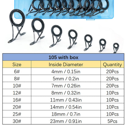 Stainless Steel Fishing Rod Repair Kit Set
