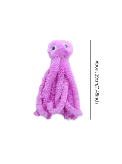 Interactive Plush Octopus Cat Toy for Teeth and Playtime