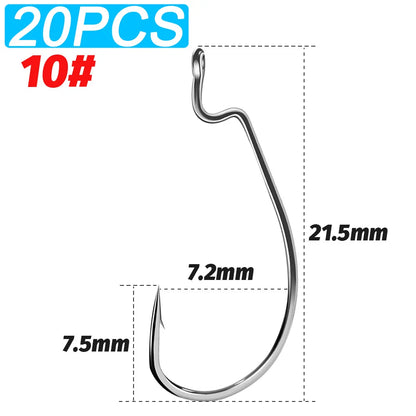 HookUpCo. Wide Gap Bass Hooks - HookUpCo.