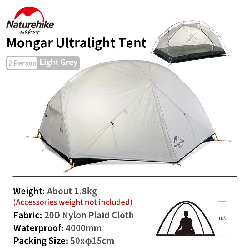 HookUpCo. Ultralight 2-Person Camping Tent - HookUpCo.