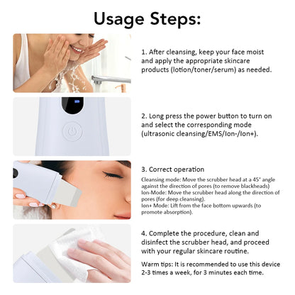Ultrasonic Skin Scrubber Device