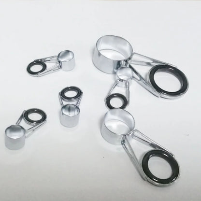 High Carbon Fishing Rod Guide Ring Set - 7 Packs - HookUpCo.