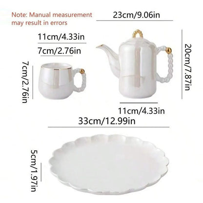 European Pearl Porcelain Tea Set