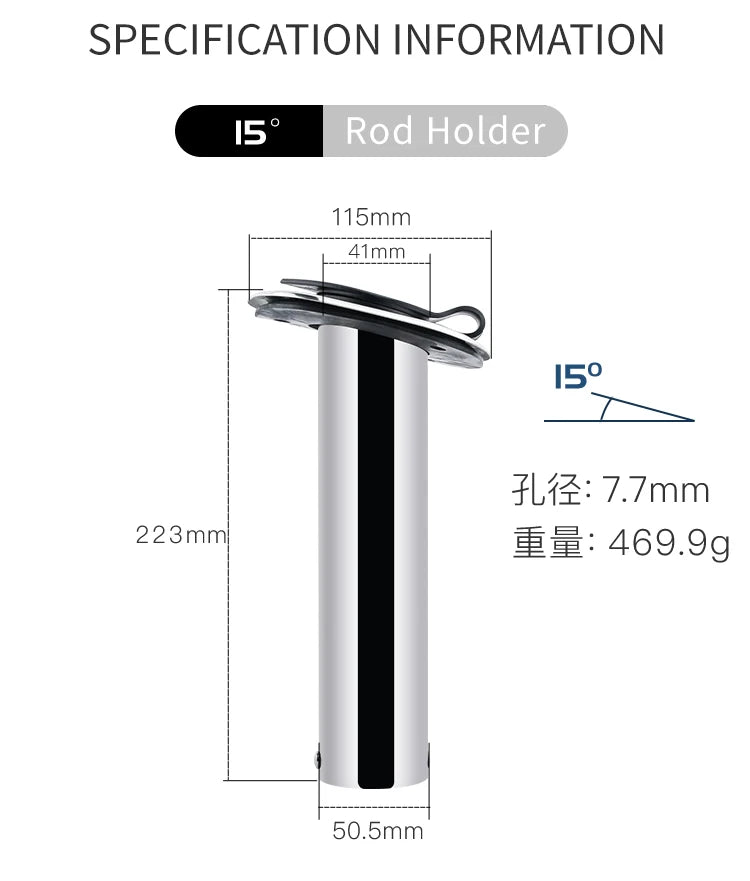 HookUpCo. Stainless Steel Flush Mount Rod Holders - HookUpCo.