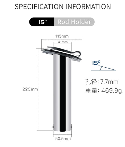 HookUpCo. Stainless Steel Flush Mount Rod Holders - HookUpCo.
