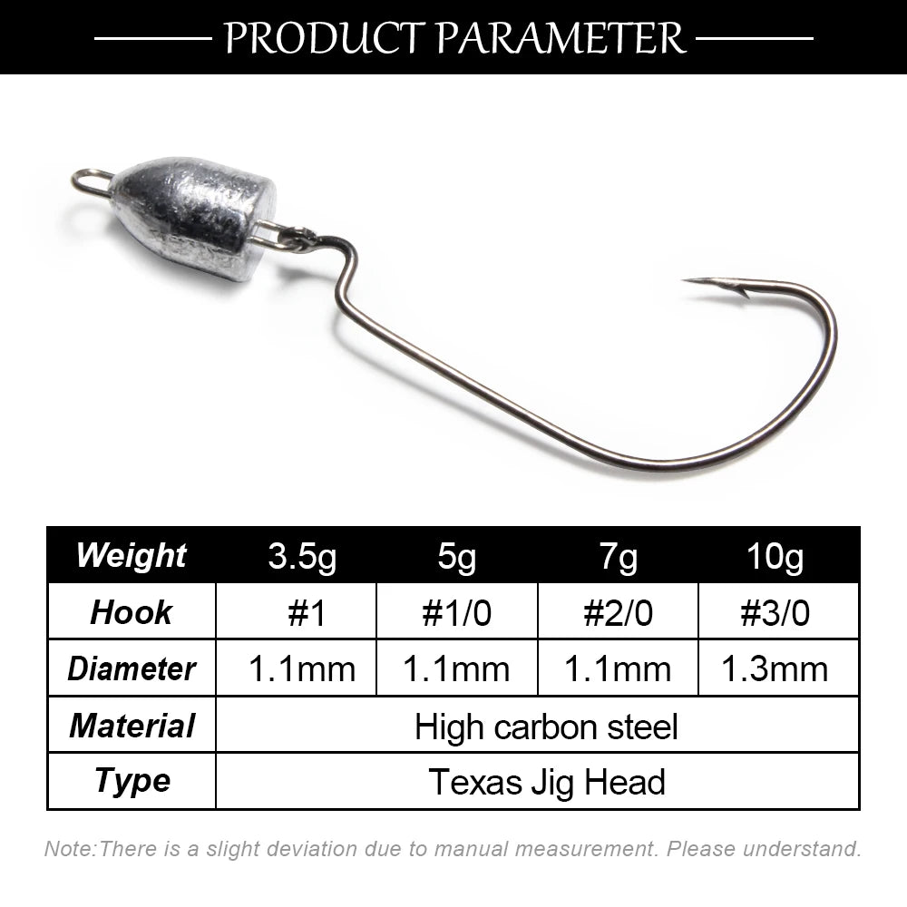 HookUpCo. Weedless Jig Heads 3.5g-10g - HookUpCo.