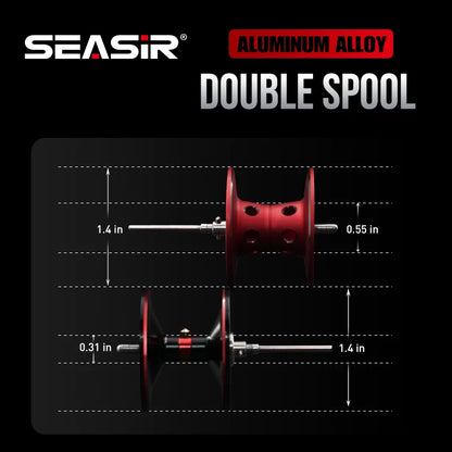 HookUpCo. Salminus Baitcasting Reel, 12KG Drag - HookUpCo.