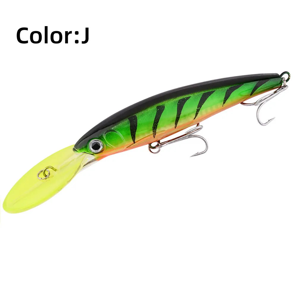 HookUpCo. Big Floating Minnow Lure for Trolling
