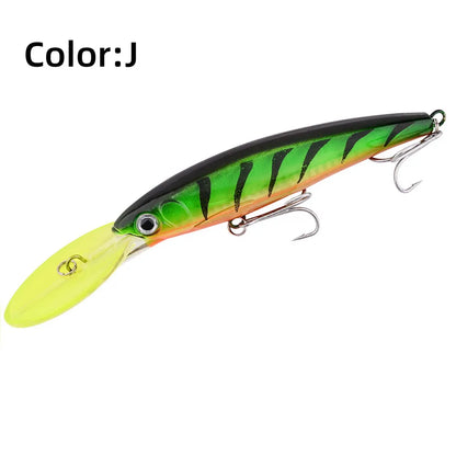 HookUpCo. Big Floating Minnow Lure for Trolling