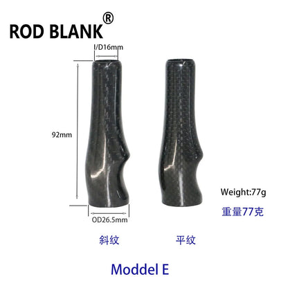 HookUpCo. Lightweight 3K Carbon Fishing Rod Grip - HookUpCo.
