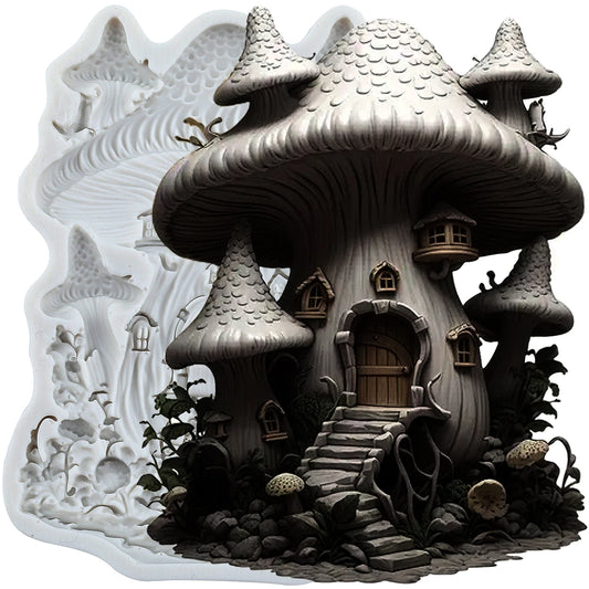 Mushroom Castle Silicone Molds for Cake and Chocolate Art