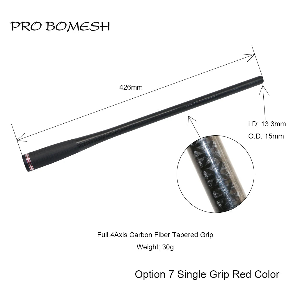 HookUpCo. Carbon Fiber Taper Grip Fishing Handle - HookUpCo.