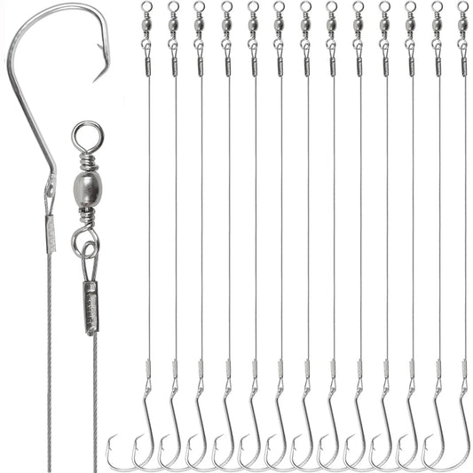 HookUpCo. 30-Piece Steel Fishing Hook Set - HookUpCo.