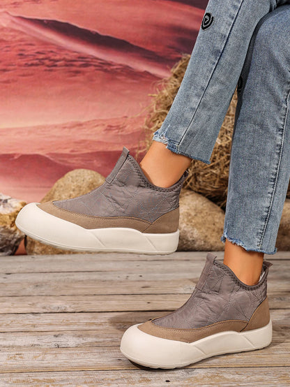 Cozy Fleece-Lined Snow Boots for Women - Non-Slip Comfort