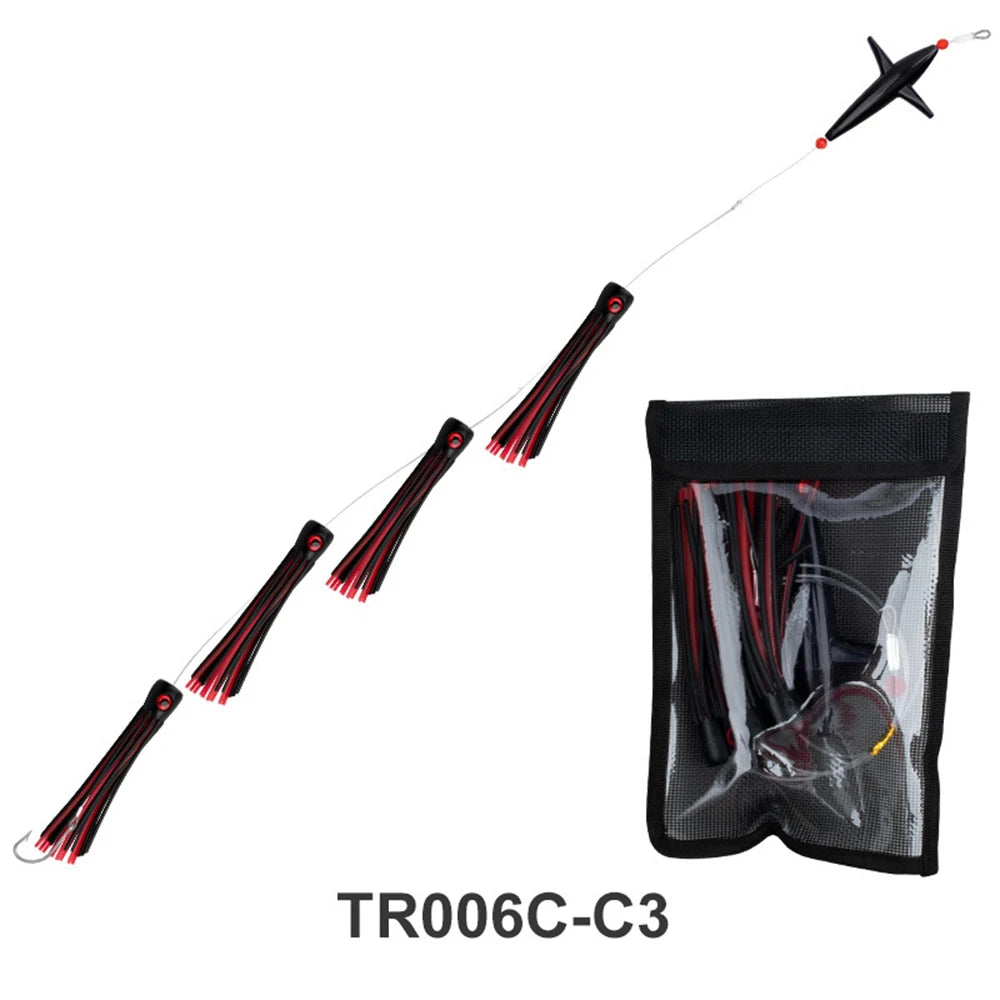 HookUpCo. 9" Rigged Squid Lures for Big Game Fishing - HookUpCo.