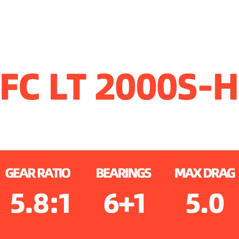 HookUpCo. 2025 Caldia LT Spinning Reel, 6+1BB