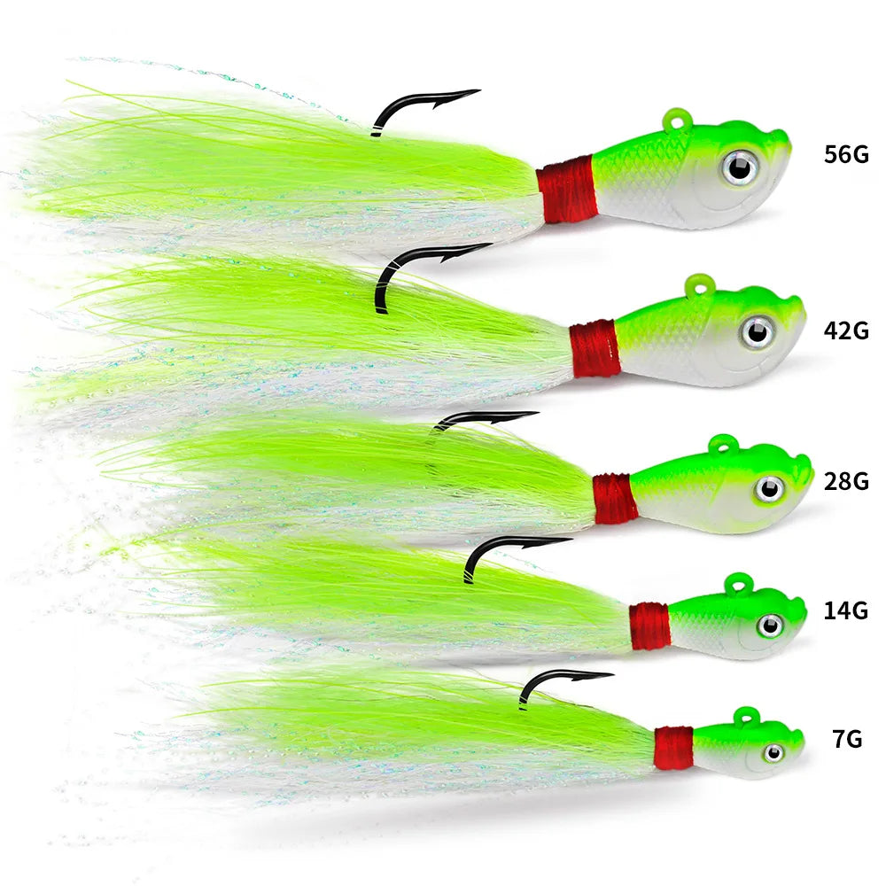 HookUpCo. Feathered Fishing Jig Set - HookUpCo.