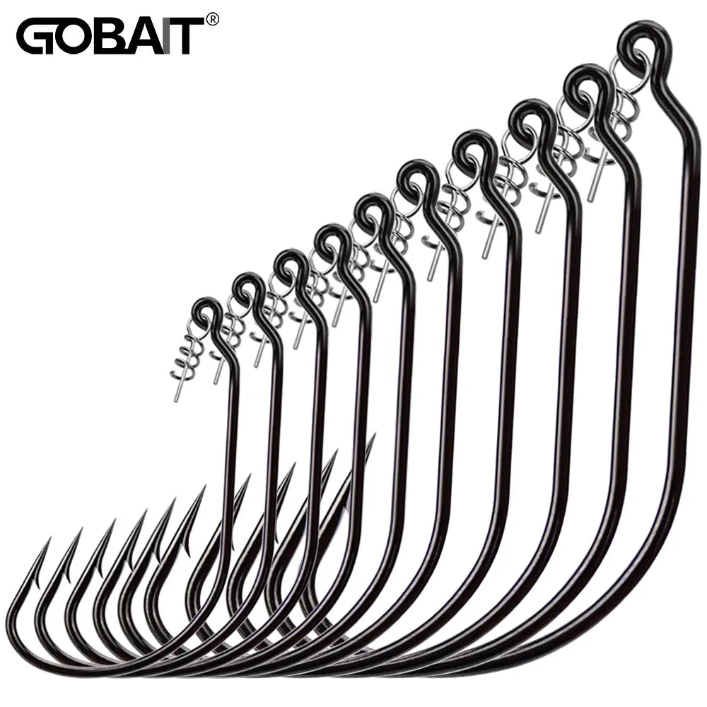 HookUpCo. Sharp Offset Worm Hooks for Fishing - HookUpCo.