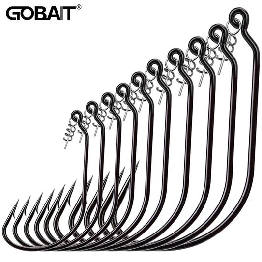 HookUpCo. Sharp Offset Worm Hooks for Fishing - HookUpCo.