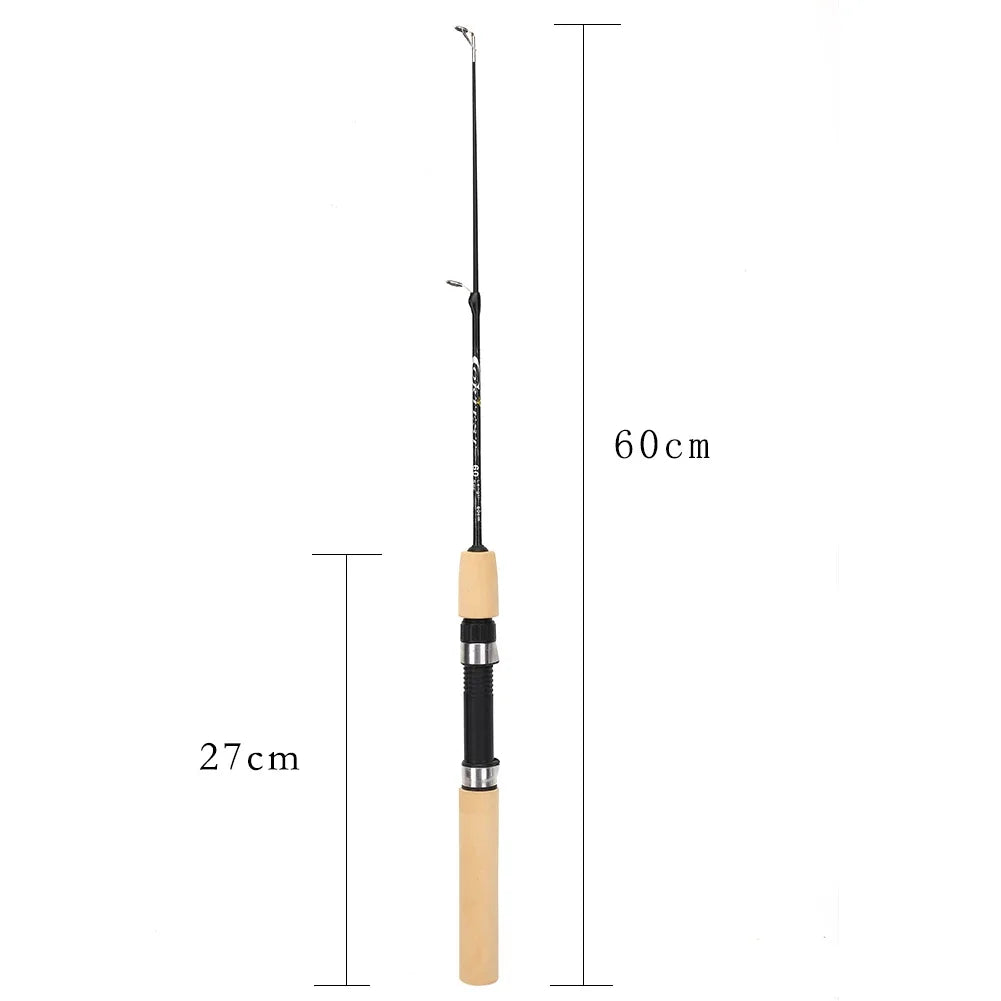 HookUpCo. Lightweight Carbon Ice Fishing Pole - HookUpCo.
