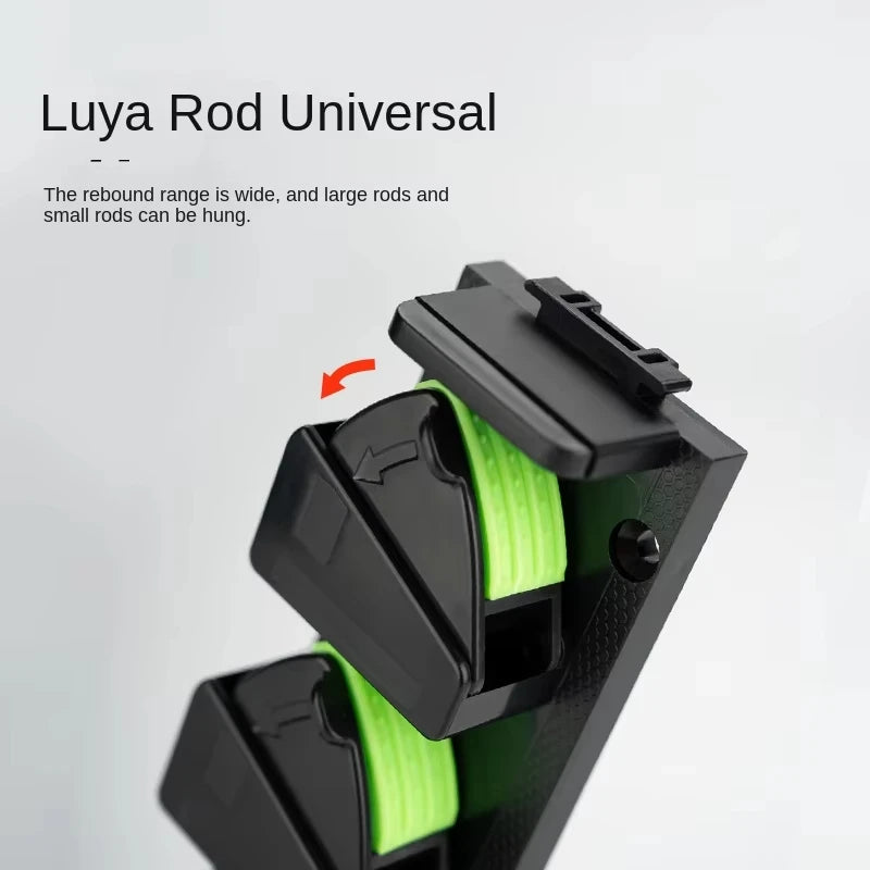 HookUpCo. Wall-Mounted Fishing Rod Rack - HookUpCo.