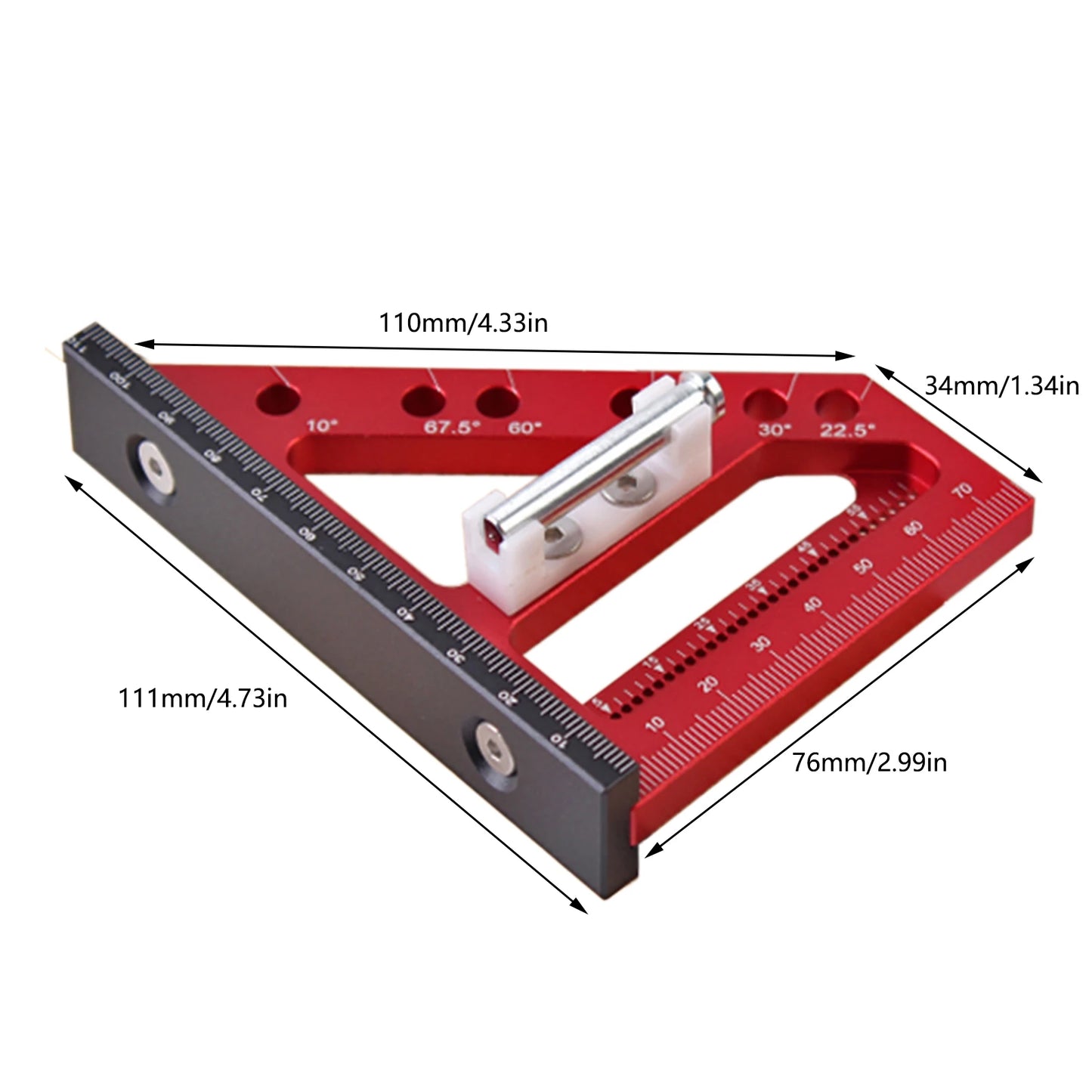 Factory Direct 3D Multi-Angle Measuring Ruler for Precision Carpentry