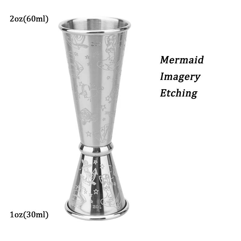 HookUpCo. Stainless Steel Cocktail Jigger Set